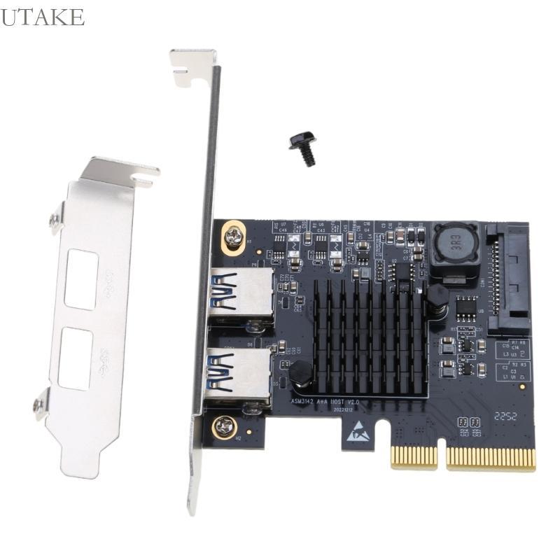 Utake การ์ดขยาย PCI-E เป็น USB A 3 1 10Gbps PCI ภายในสําหรับ Express Type-A