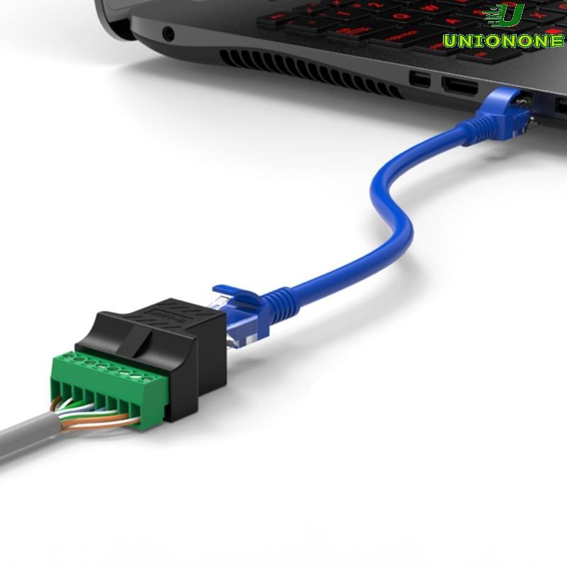 ONE RJ45 Screw Terminal Adapter Connector RJ45 8P8C หญิง 8 Pin Screw Terminal
