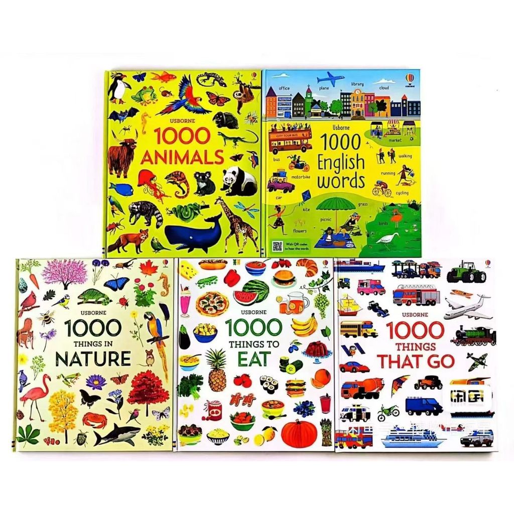 1000 สัตว์/สิ่งของที่ไป...คำศัพท์ภาษาอังกฤษ หนังสือชุด 5 เล่ม ปกแข็ง 1000 คำ