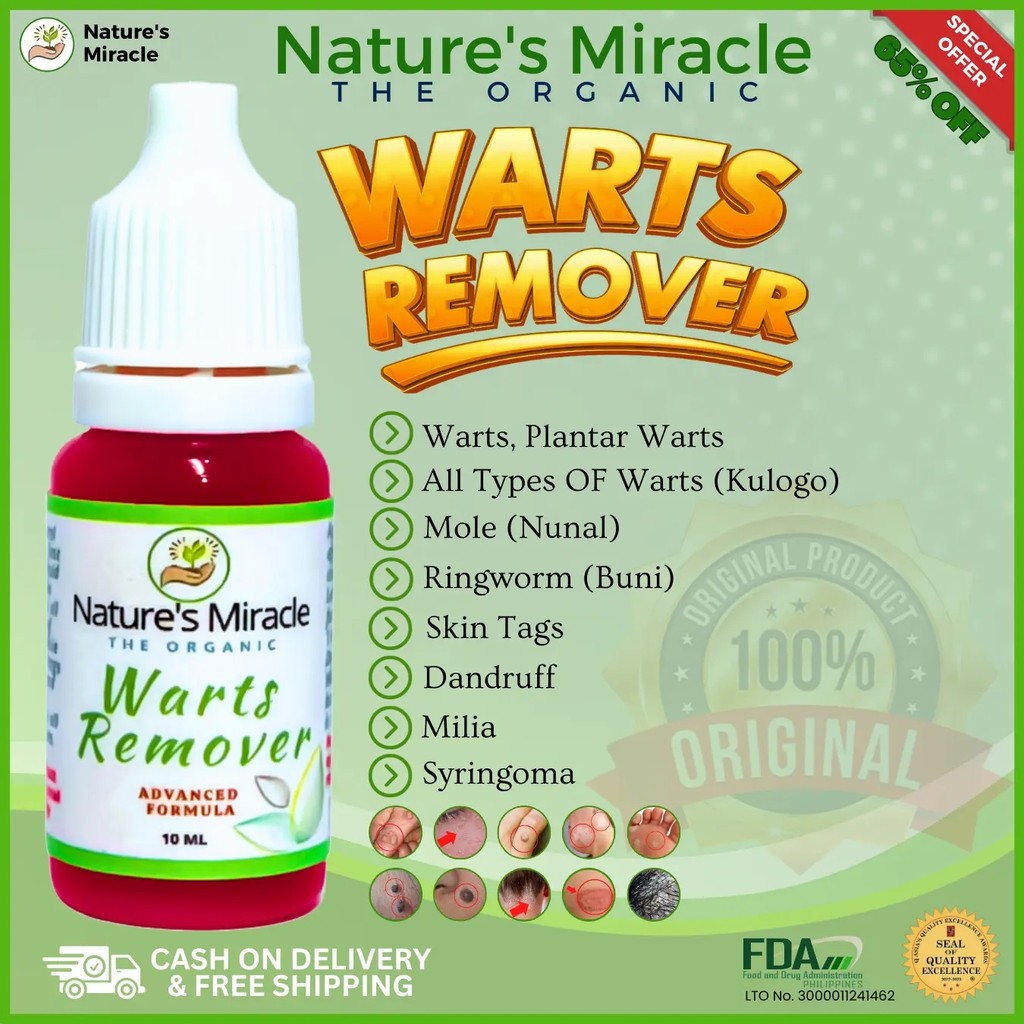 Warts Mole Skintags Remover Pure Kasoy Oil 10ML Organic Anti Bacterial All Skin Types Epektibo sa Ku