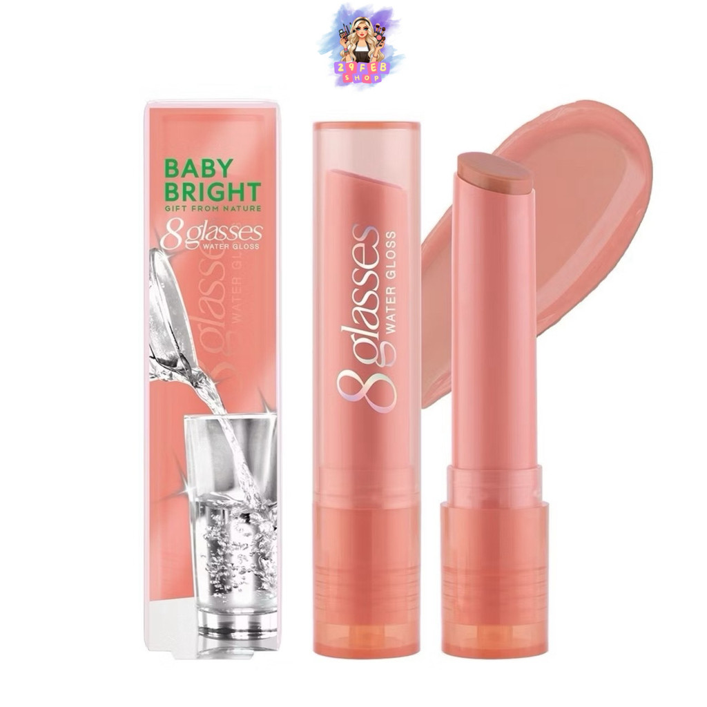 Baby Bright 8 Glasses Water Gloss ลิปน้ำ 8 แก้ว เบบี้ไบร์ท 💓