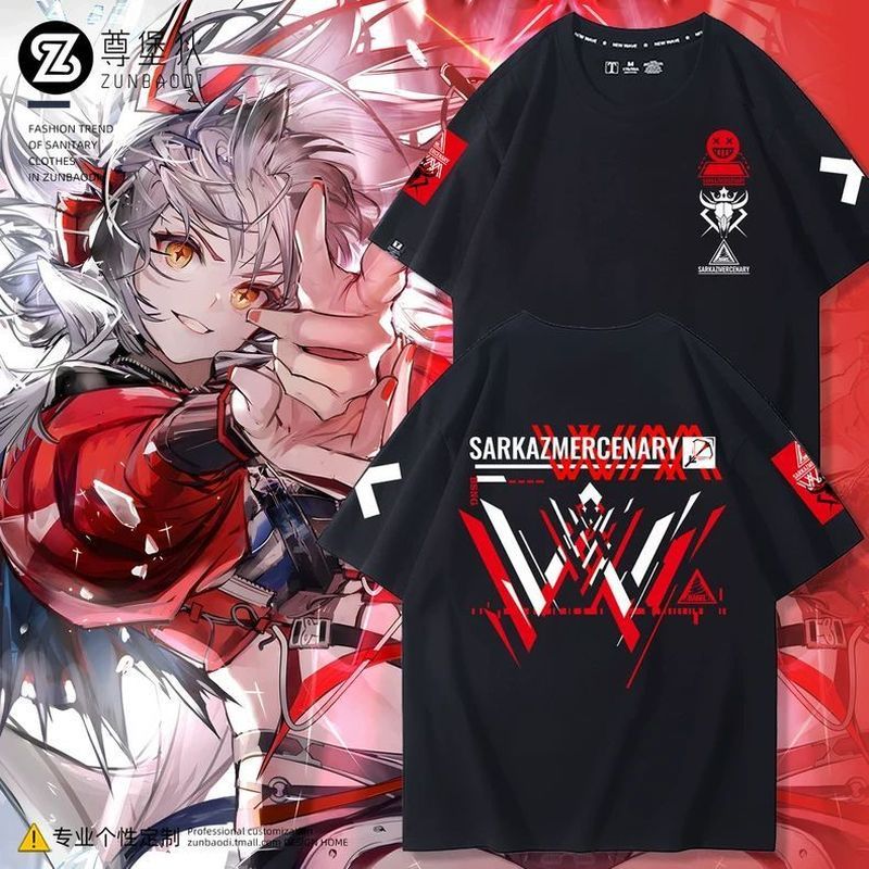 พรุ่งนี้ Ark W Sniper Agent Vishdell เสื้อยืดฤดูร้อนชายนักเรียนหญิงเกม cos เสื้อผ้าผ้าฝ้ายแท้ครึ่งแข