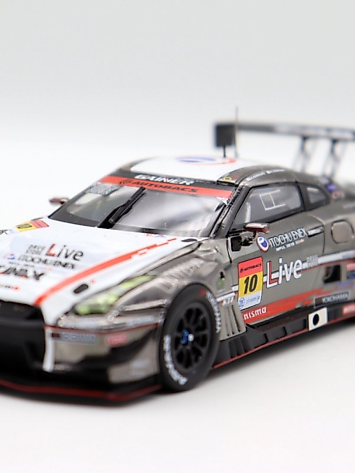 โมเดลรถรุ่นลิมิเต็ด EBBRO 1/43 BANAX I TOCHU ENEX EMPUL GT-R SUPER GT300 โมเดลรถแข่ง