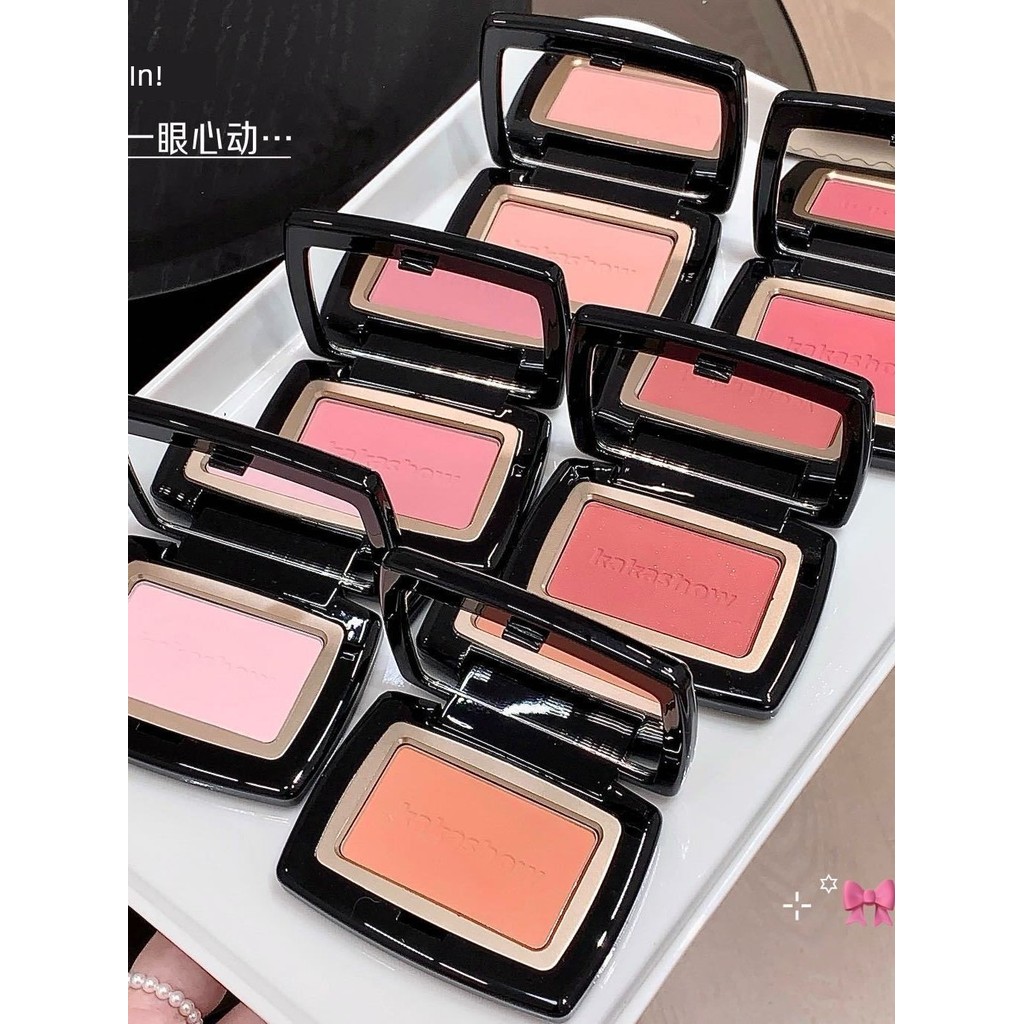 คอนทัวร์ contour Monochrome Blush Palette Apricot Color Expansion Shrink Color Sun Red Female Natura