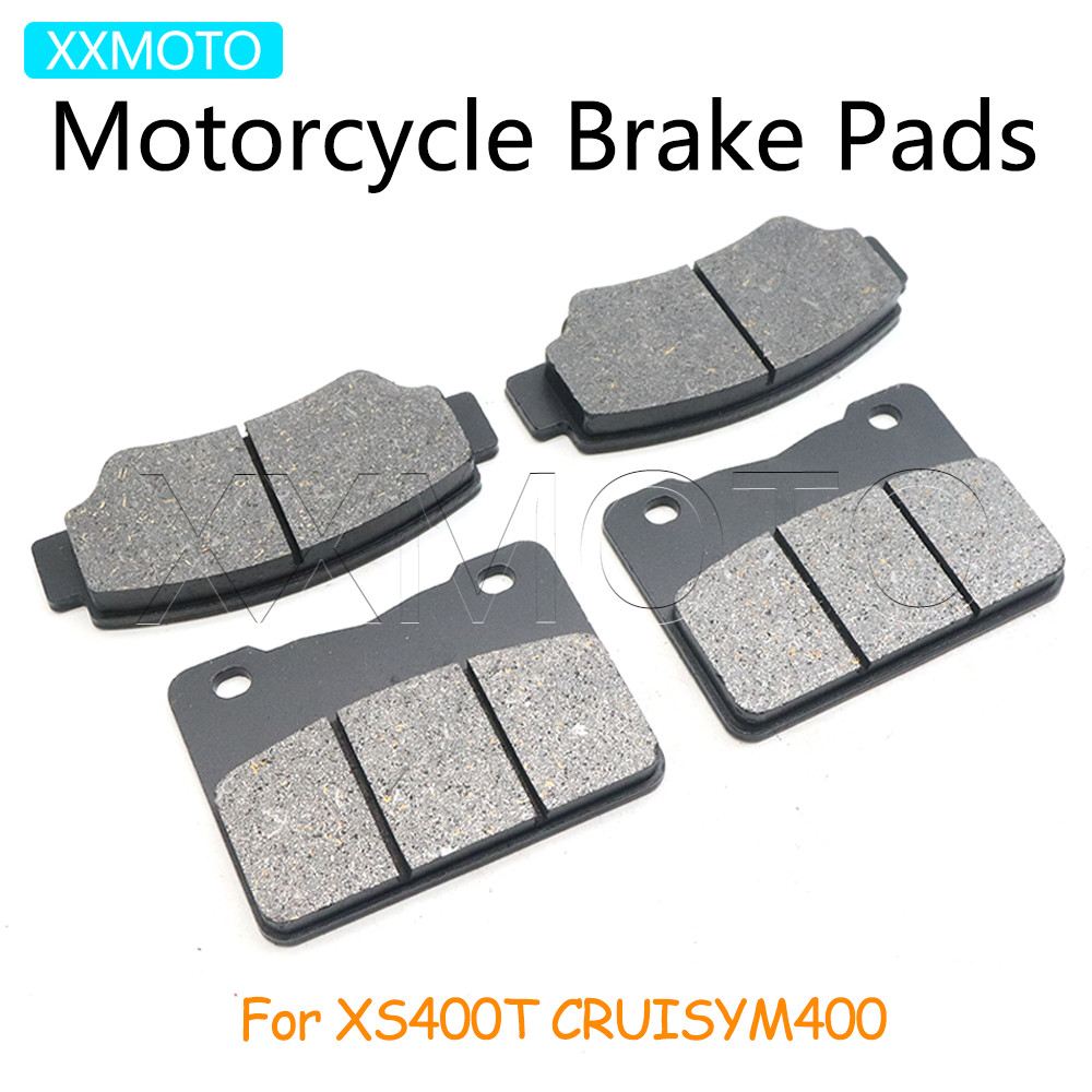 สําหรับ SYM XS400T CRUISYM400 XS 400T CRUISYM 400 รถจักรยานยนต์ด้านหน้าด้านหลังเบรค Pads อุปกรณ์เสริ