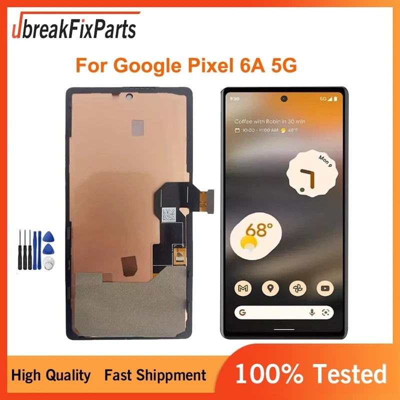 หน้าจอ LCD OLED ขนาดเล็กสําหรับ Google Pixel 6A 5G GX7AS GB62Z G1AZG LCD Touch Screen Digitizer