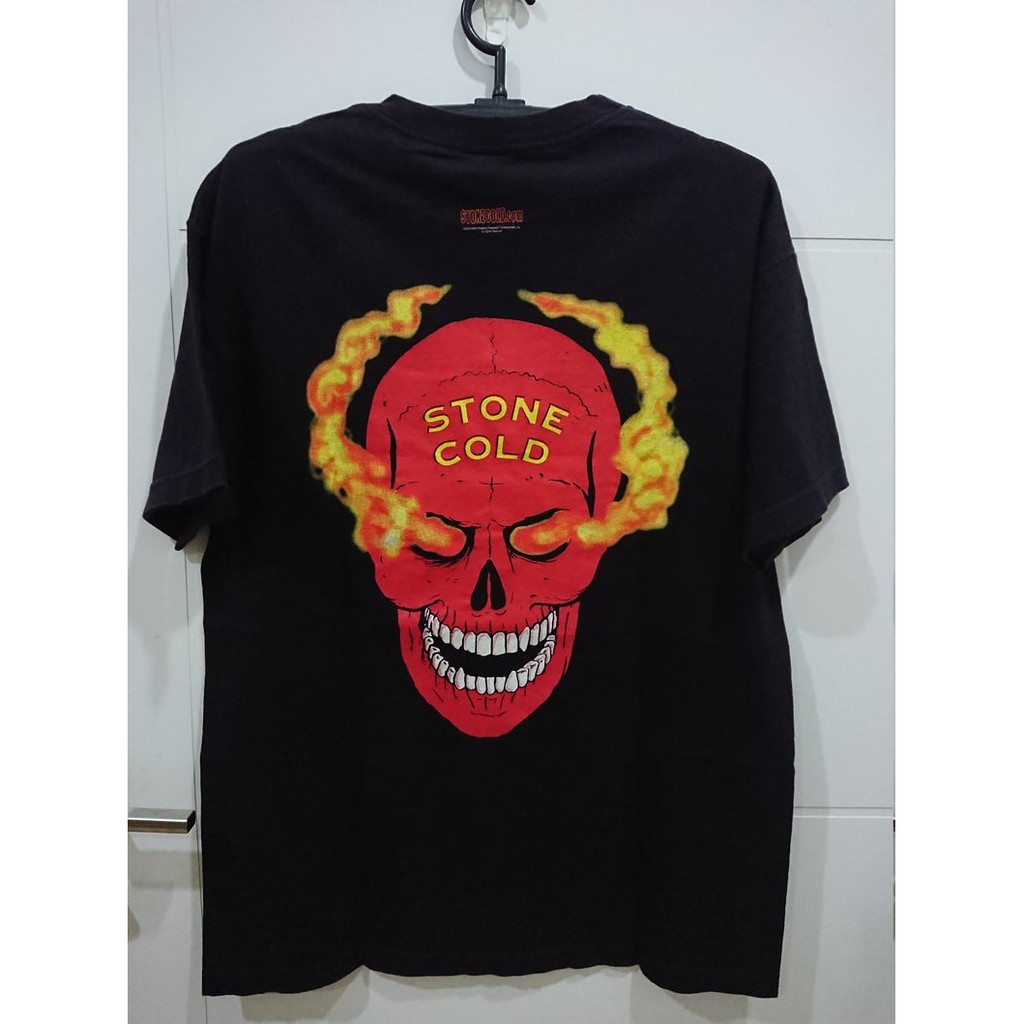 ใหม่ เสื้อยืดลําลอง แขนสั้น พิมพ์ลาย Stone Cold Steve Austin L 21 นิ้ว Wcw Wwf Wwe Nwo สไตล์วินเทจ แ