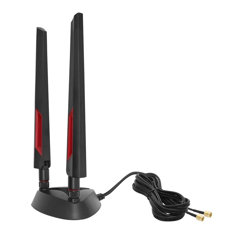 เสาอากาศ WIFI 2.4 Ghz 5GHz 5.8GHz RP SMA ชายฐานแม่เหล็กสําหรับสัญญาณ WLAN Booster Antenne WiFi 6 6E 
