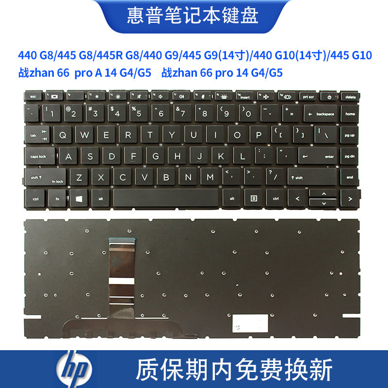 เหมาะสําหรับ HP 440 445 445R G8 G9 G10 zhan zhan 66 pro 14 G4 G5 คีย์บอร์ด
