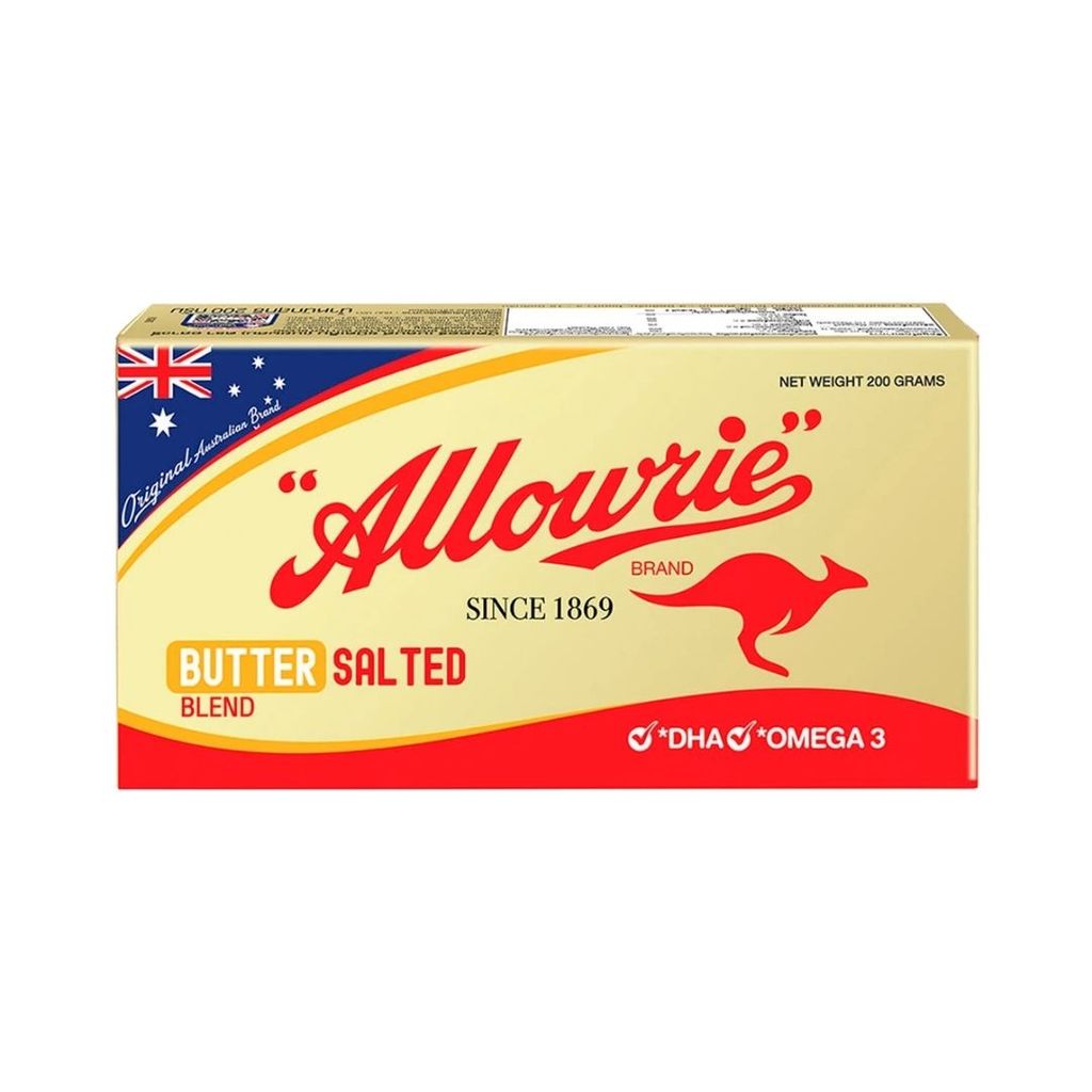 อลาวรี่ บัตเตอร์เบลนด์สเปรดเค็ม Allowrie Butter Blend Salted 200g.