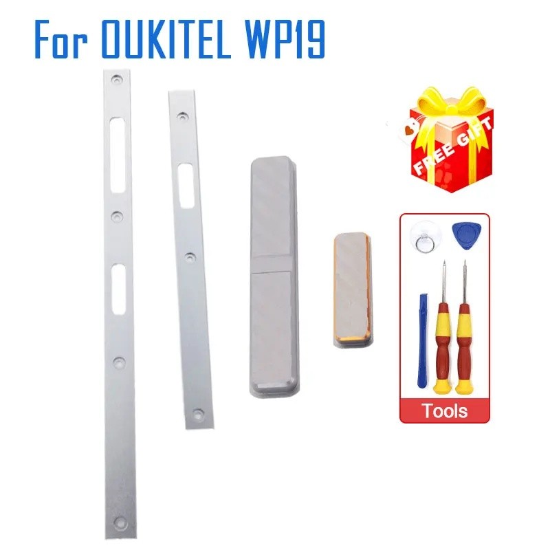 ใหม่ Original OUKITEL WP19 ที่อยู่อาศัยเปลือกด้านหน้ากลางกรอบโลหะที่อยู่อาศัย + อุปกรณ์เสริมสําหรับ 