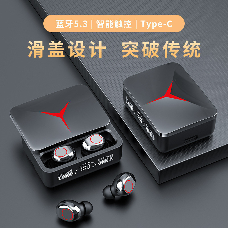 M90Pro ไร้สายบลูทูธในหูจอแสดงผลดิจิตอล tws ชุดหูฟังสําหรับเล่นเกมขนาดเล็กสเตอริโออายุการใช้งานแบตเตอ
