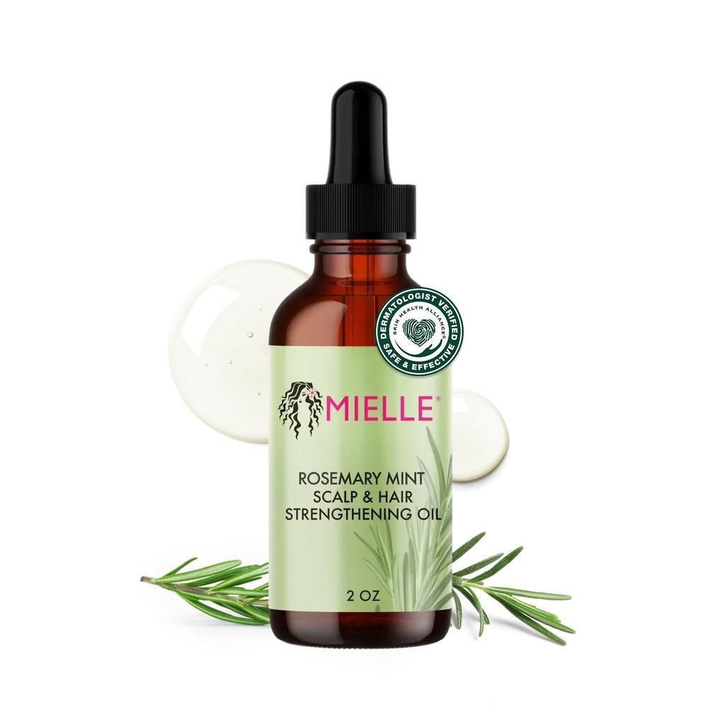 Mielle Organic Rosemary Peppermint Hair Oil-Biotin Hair Oil Rich in Biotin ใช้ซ่อมแซมผมชี้ฟูและผมเสี