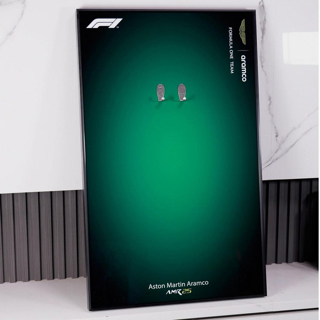 เหมาะสําหรับ Lego 42240 Aston Martin F1AMR25 Building Block จอแสดงผลผนังกรอบรูปตกแต่งพื้นหลัง Board