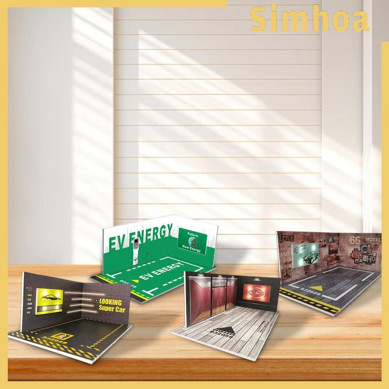 [SIMHOA] 1/24 Garage Diecast Display Case Model Display Car Garage