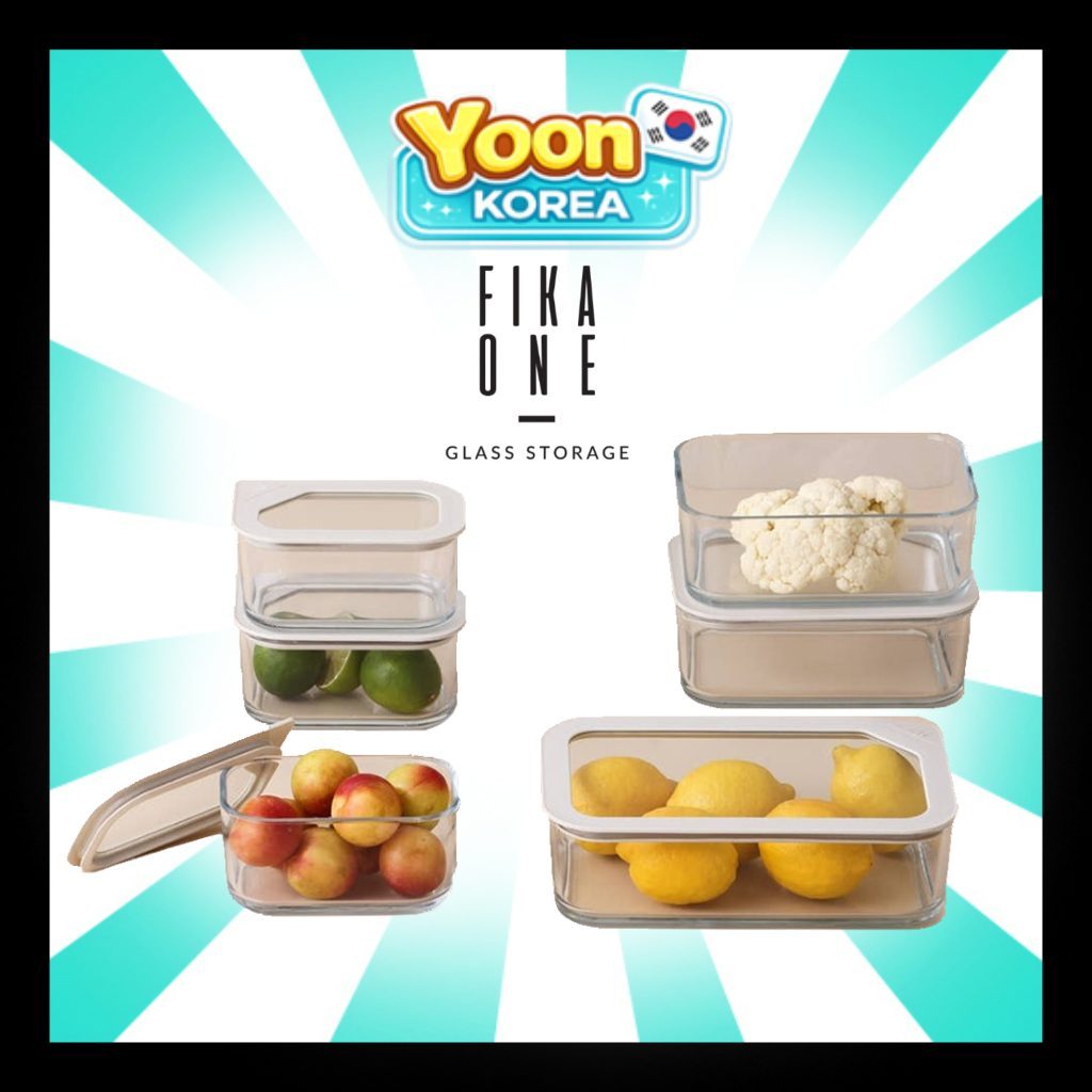 NEOFLAM Fika One ภาชนะเก็บแก้วทนความร้อน + พลาสติกฟรี Kitchen Essential