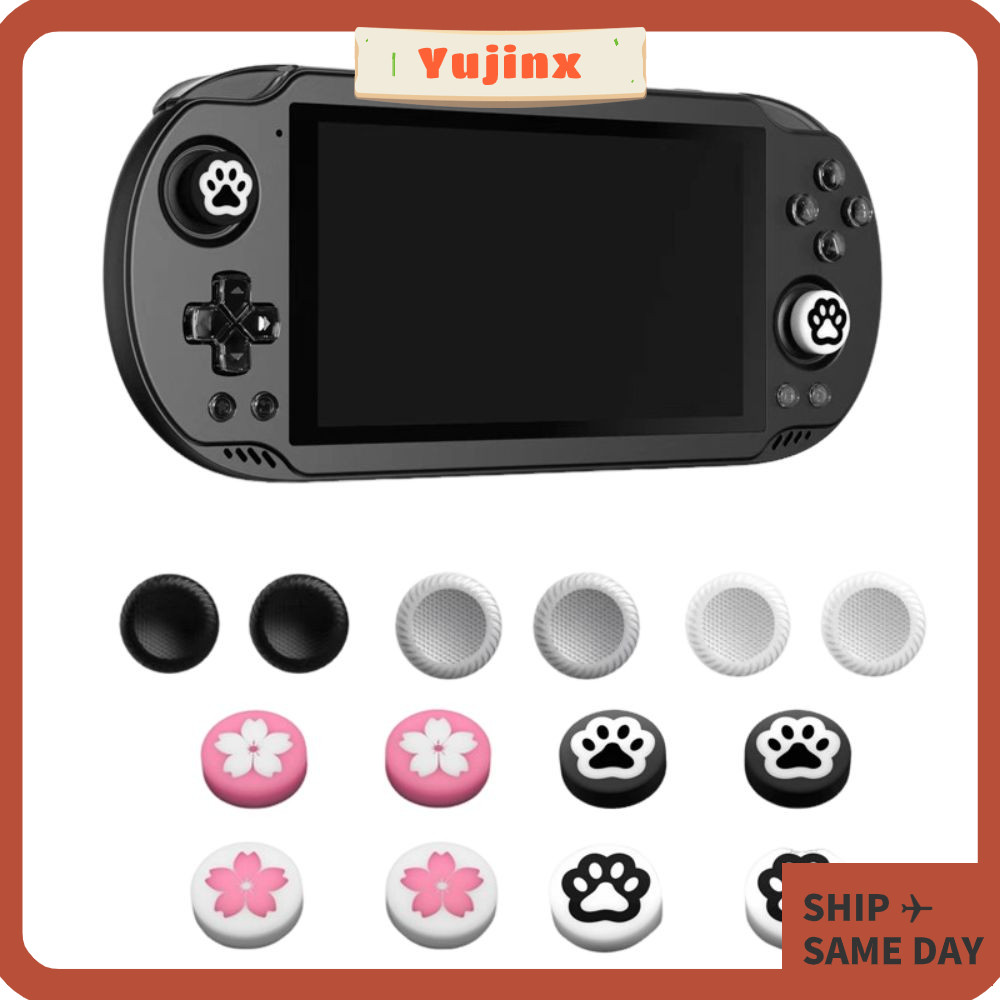 YUJIX 4PCS จอยสติ๊กขนาดใหญ่หมวก,ซิลิโคนลื่นเกมคอนโซลจอยสติ๊ก Rocker,ทนทานอุปกรณ์เสริมที่มีสีสันเปลี่