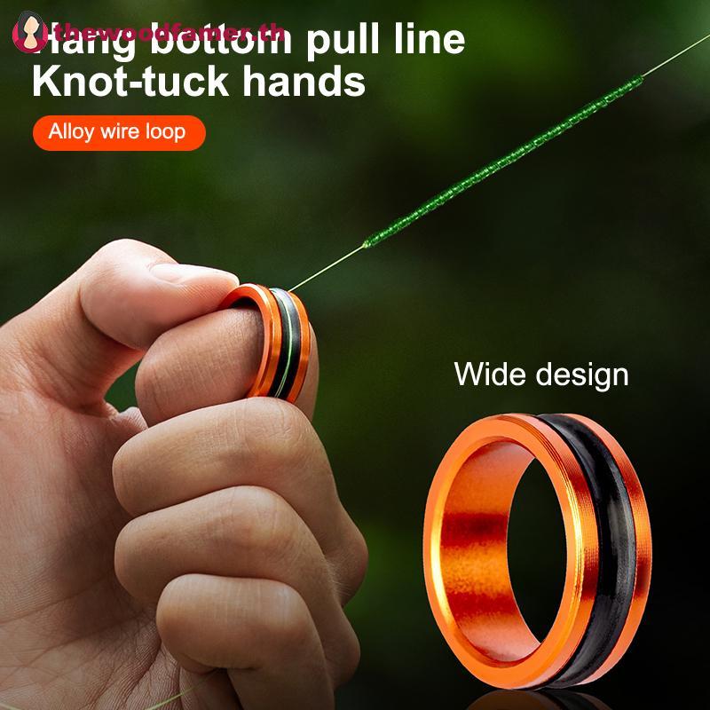 Well 1 ชิ้นสายตกปลา Puller Anti-Slip แหวนยางทนทานก่อสร้าง Line Loop อุปกรณ์ตกปลา TH