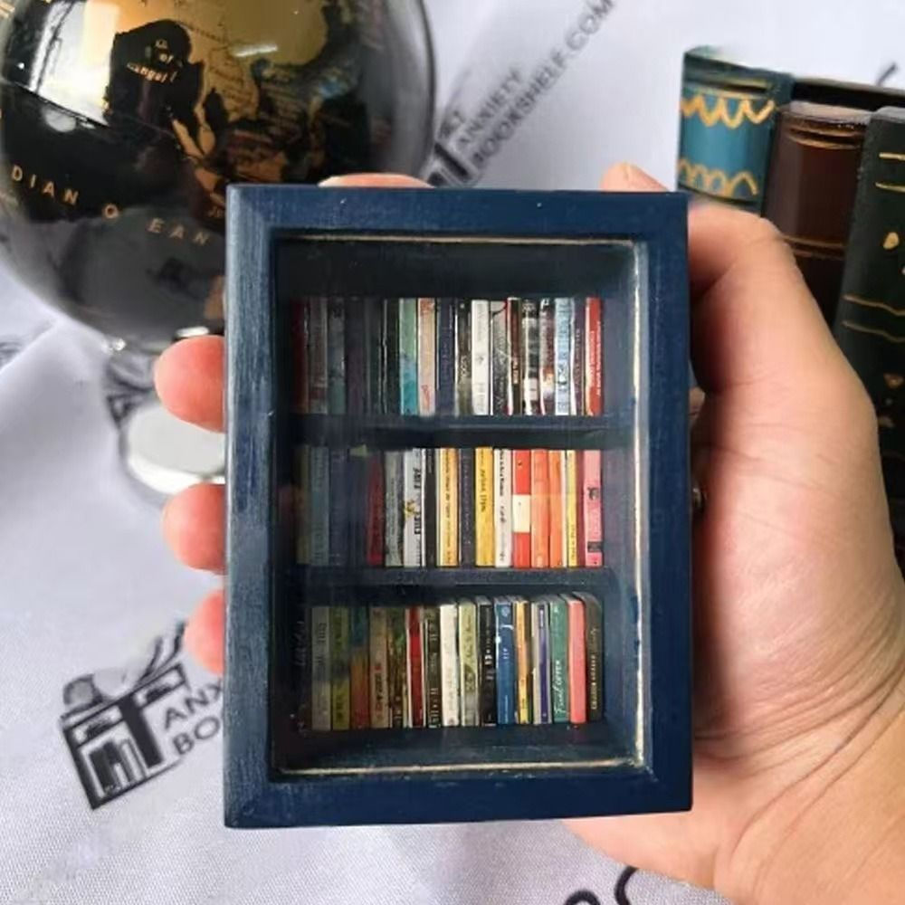 Pocket-sized new bookshelf for anxiety relief12y Relief new ornaments pocketanxietybookshelf Desktop