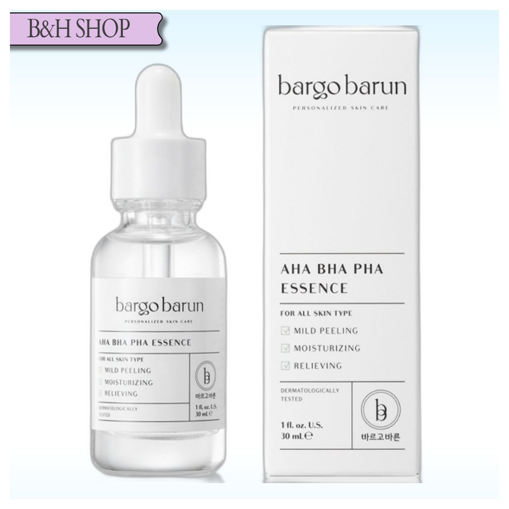 [bargo barun] AHA BHA PHA Essence, 30ml, 1pc / Korean AHA BHA PHA Essence / Gentle Exfoliaation by b