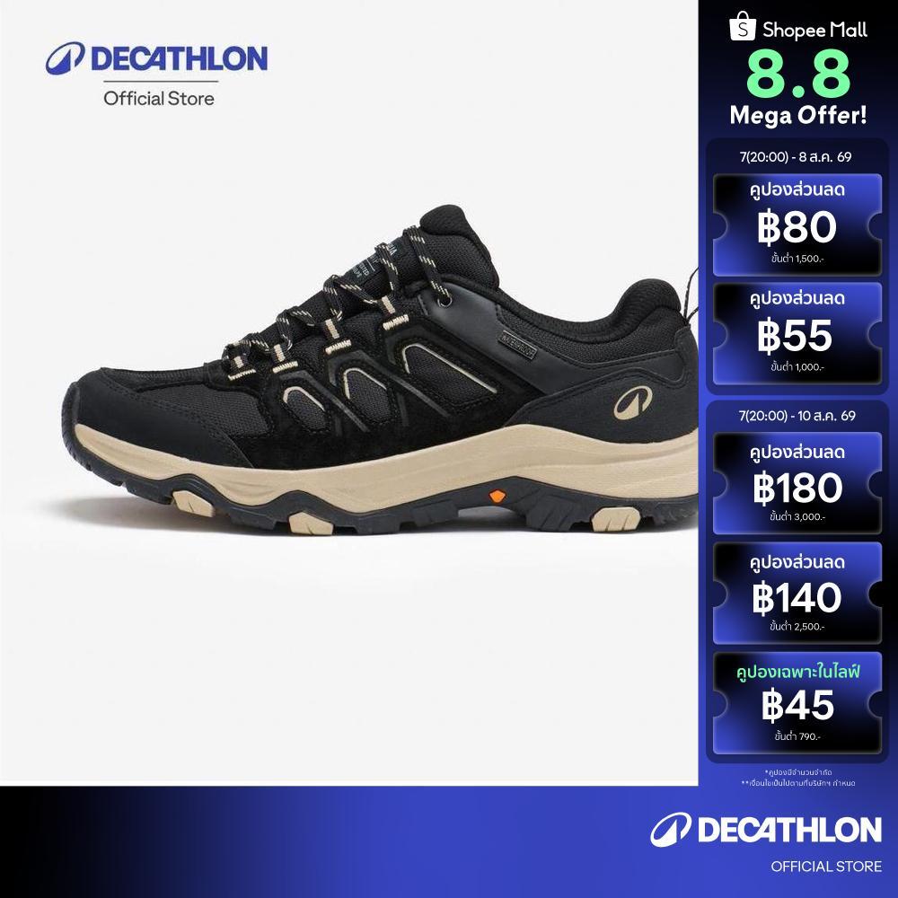 Decathlon Men’S Low-Rise Waterproof Hiking Boots Mh500 รองเท้าบูทเดินป่าข้อต่ำกันน้ำสำหรับผู้ชาย รุ่น Mh500 - Black