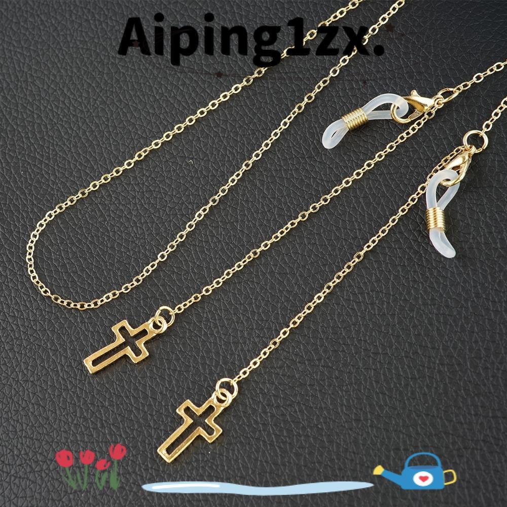 NG1ZX Neckline แว่นตา, แว่นตา Cross Cross Cross จี้แว่นตา, แฟชั่นจี้โลหะกันแดดผู้ชาย