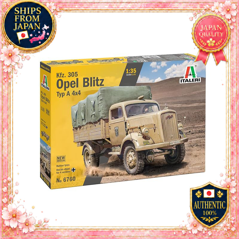 Italeri 1/35 WW2 German Kfz305 Opel Blitz Type A 4x4 Military Truck Model IT6760