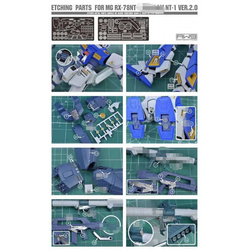 20260802 กัดโลหะ MAD สําหรับ S12 MG RX-78 NT-1 ALEX 2.0