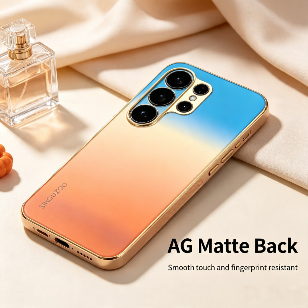 Electroplated Gradient AG Matte Premium เคสโทรศัพท์กันกระแทกสําหรับ Honor 600 Magic8 X80i X9D Magic 