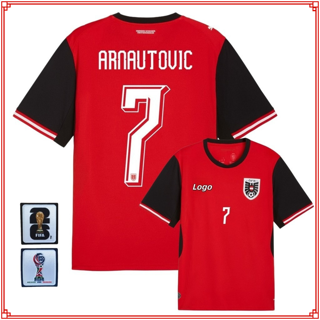 Fans Edition Austria 2026/27 Mens Austria Home Short Sleeves Football Jersey T-Shirt