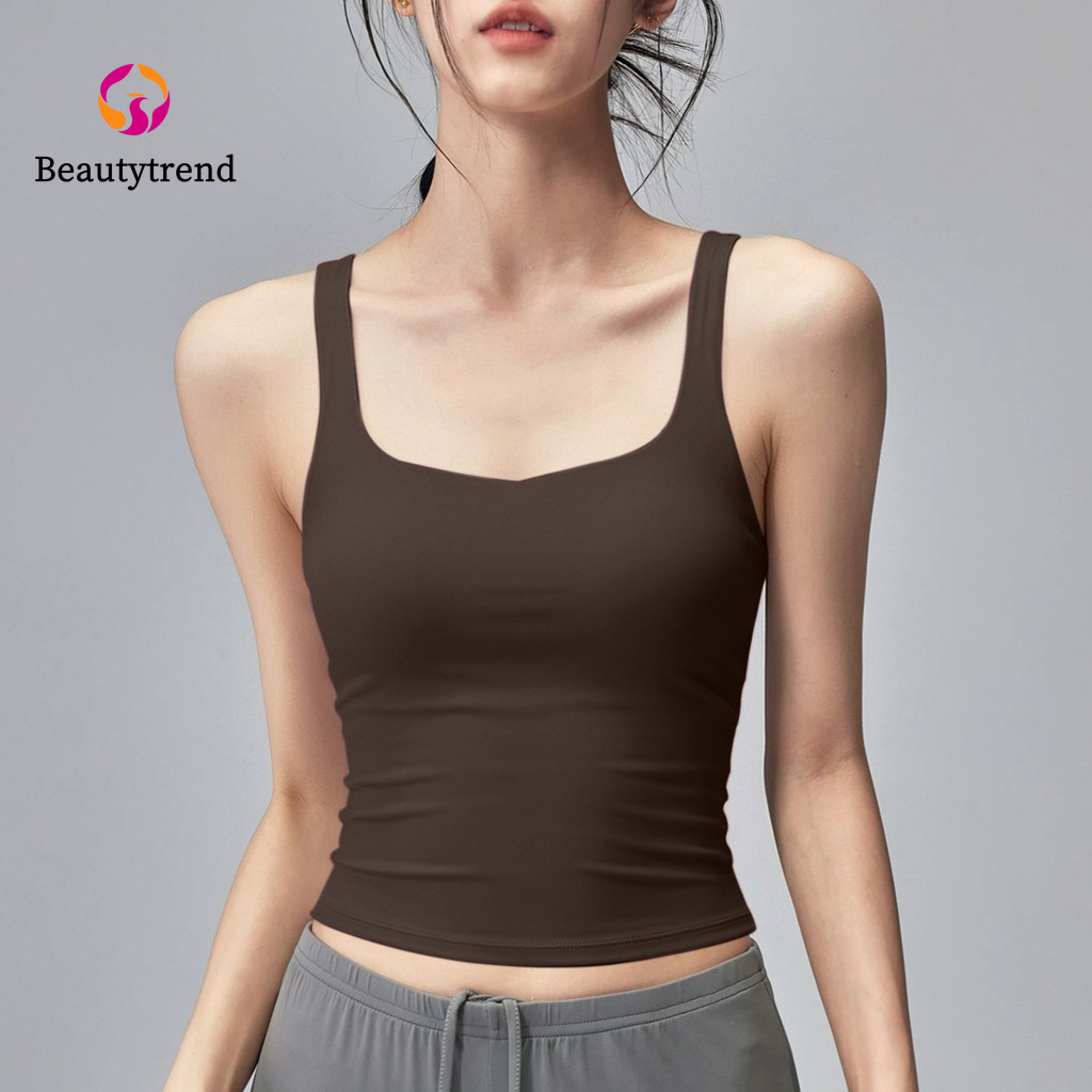 สปอร์ตบรารูปทรง H อกยกขึ้น U-neck สำหรับโยคะและพิลาทิส