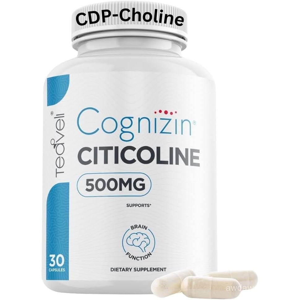 Teaveli Cognizin Cicoline- 500mg CDP Choline Capsules- สร้างความชัดเจน สมาธิ – ส่วนใหญ่ Biomailable 