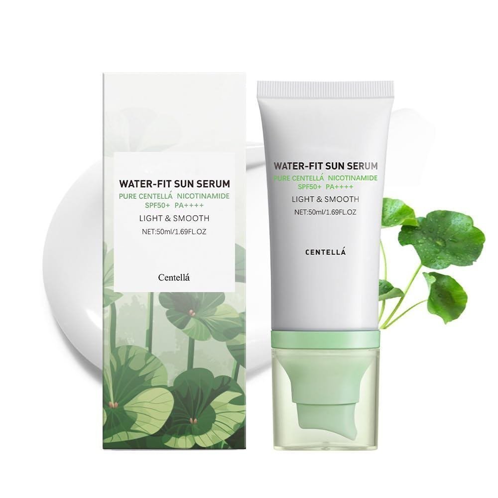 ครีมกันแดด Centella,HyaluCicaWaterFitSunSerum,LightHydratingFaceครีมกันแดดสําหรับAllTypeและUVDefense