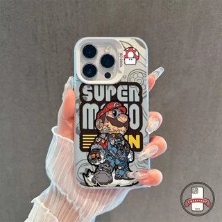 เคสโทรศัพท์การ์ตูนมาริโอป้องกันการตก เคสไอโฟน Realme C11 C21 C67 C53 C55 C51 C25 C33 C51s C30 Note 50 7i 5 5i C15 C20A