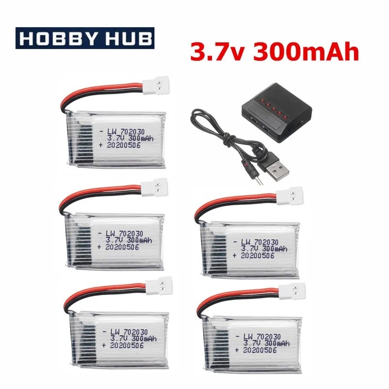 3.7V 300mAH แบตเตอรี่ Lipo สําหรับ Udi U816 U830 F180 E55 FQ777 FQ17W Hubsan H107 Syma X11C FY530 RC
