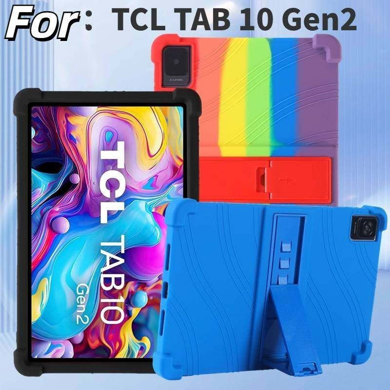 เคสกันกระแทกสําหรับ TCL TAB 10L Gen 2 10.1 นิ้ว 8492A TCL Tab 10 5G ขาตั้งซิลิโคนเชลล์ TCL แท็บเล็ต 