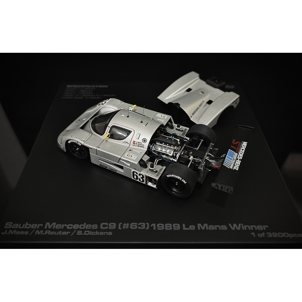 เอชพีไอ?แข่ง 1/43 Mercedes Mercedes-Benz Sober C9 Sauber Mercedes C9 (#63) 1989 Le Mans Winner 24 Ho