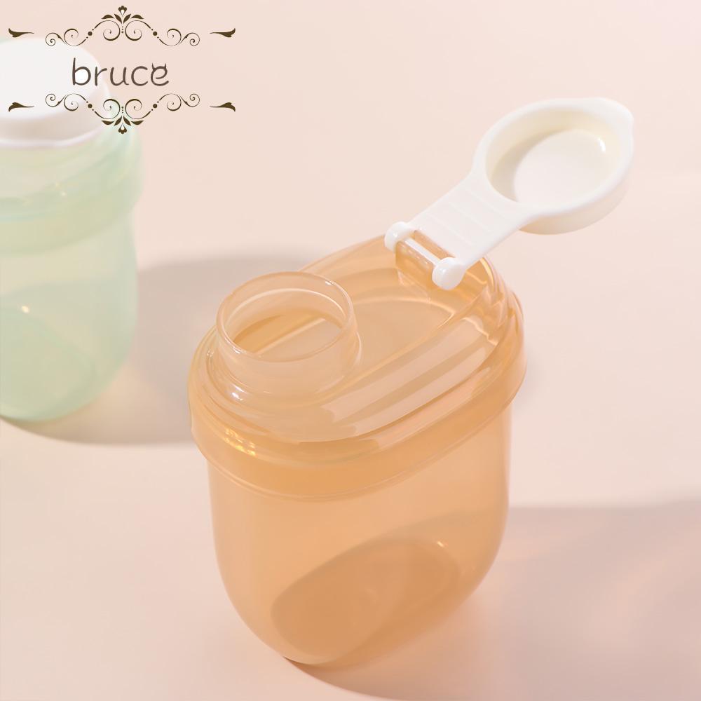 BRUCE กล่องนมผงเด็ก, นมผงพร้อมช้อน Toddle ขนมคอนเทนเนอร์, Simple Feeding Lunch Box Seal Jar Essentia