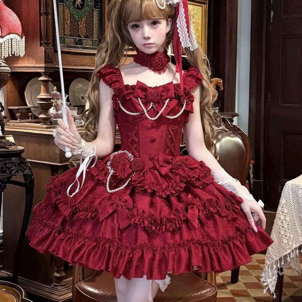 กระโปรงโลลิต้า lolita lolita lolita jsk Dress Elegant L