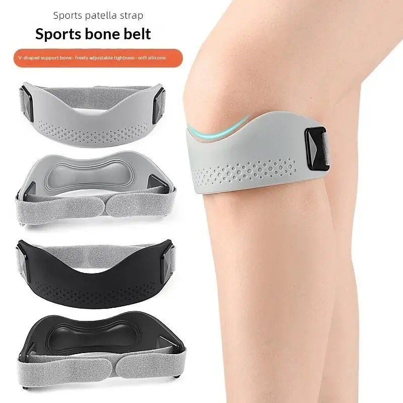 0.00 Patellar Tendon สายรัดซิลิโคนเข่าสําหรับ Parkour สเก็ตบอร์ด Extreme กีฬาป้องกัน 8OFD