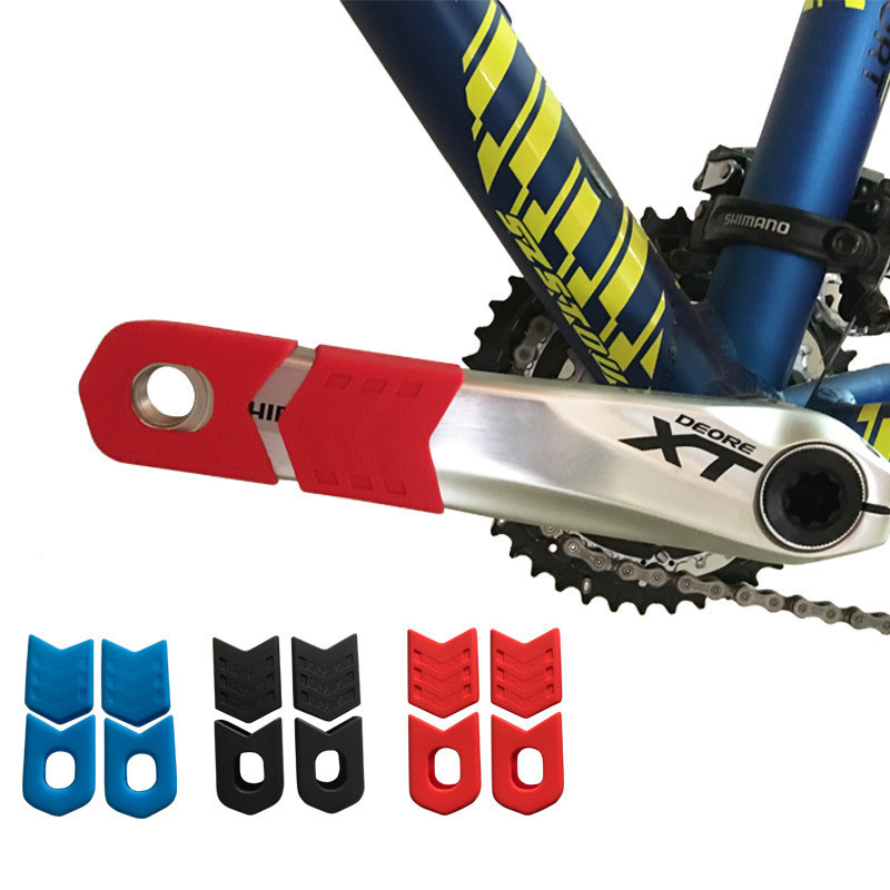 ฝาครอบป้องกันข้อเหวี่ยงจักรยาน Universal จักรยานเสือภูเขา Crankset Crank ฝาครอบป้องกันซิลิโคน