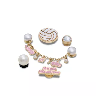 CROCS ตัวติดรองเท้า JIBBITZ™ VOLLEYBALL BLING 5 PACK