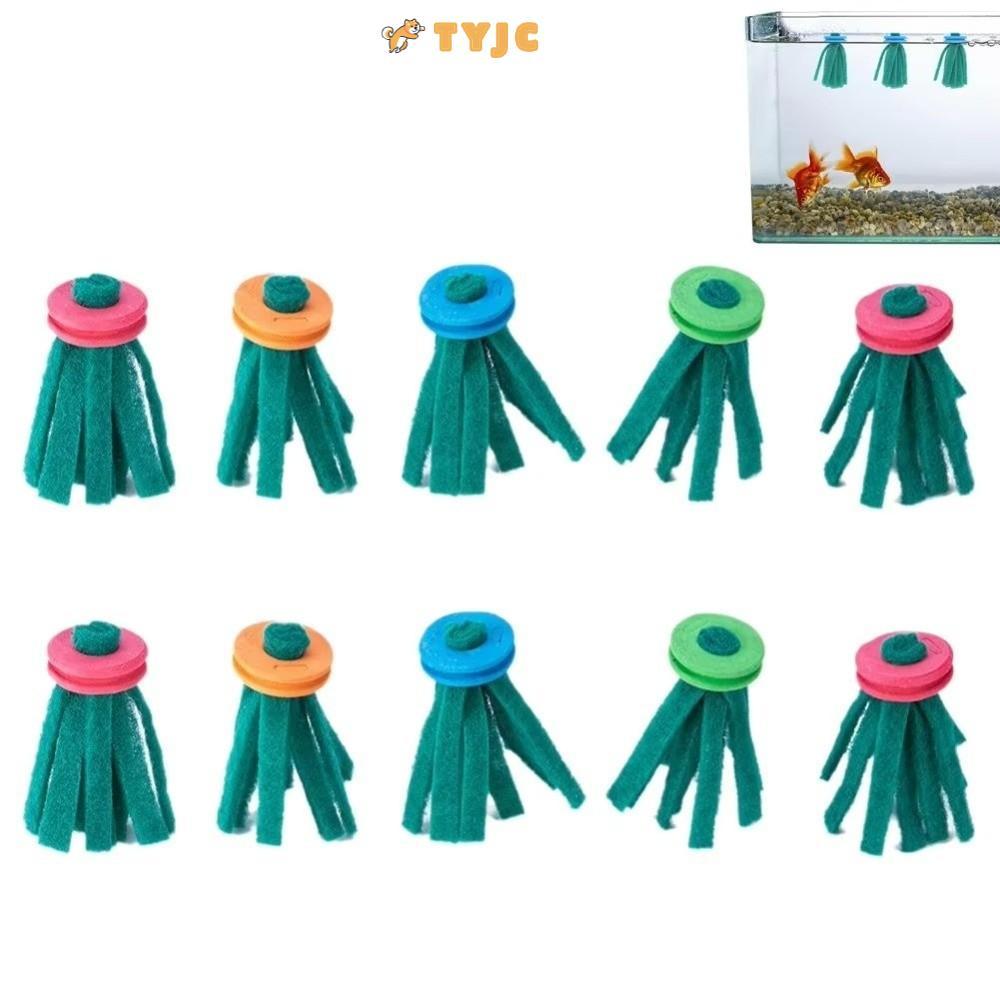 TYYJC 1/3/5/10 ชิ้นปลา Spaw Mop, ฟองน้ําReusable Floating Egg Collector,นุ่มสีสุ่มลอย Aquarium Breed