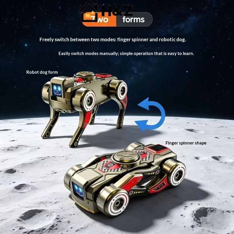 ความสามารถสูง H&Z 360° หมุนหุ่นยนต์สุนัข Fidget Gyro Creative Deformation Design ของเล่นสําหรับเด็ก Interactive Play ผู้ใหญ่ผ่อนคลาย Nice