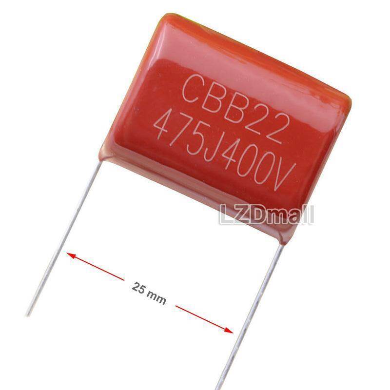 2pcs CBB Capacitor 475J400V 475K400V 475J 475K 400V 475 4.7uF CBB21 CBB22 Metallized Polypropylized 
