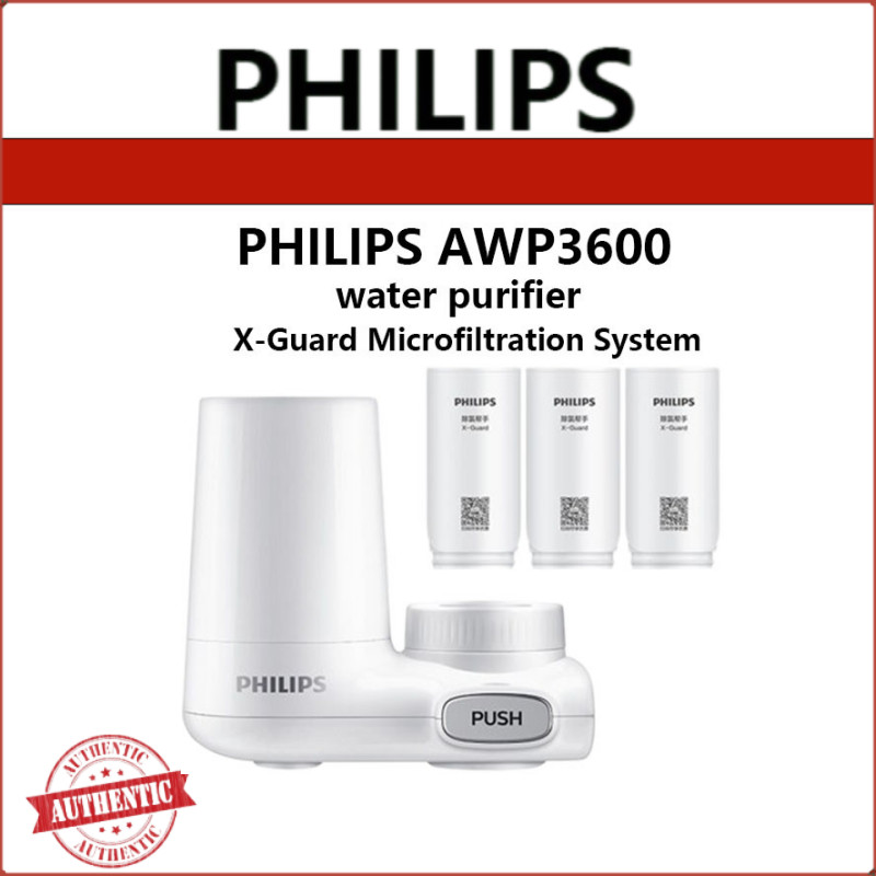 เครื่องกรองน้ําก๊อกน้ํา Philips AWP3600 – X-Guard Microfiltration + ถ่านกัมมันต์