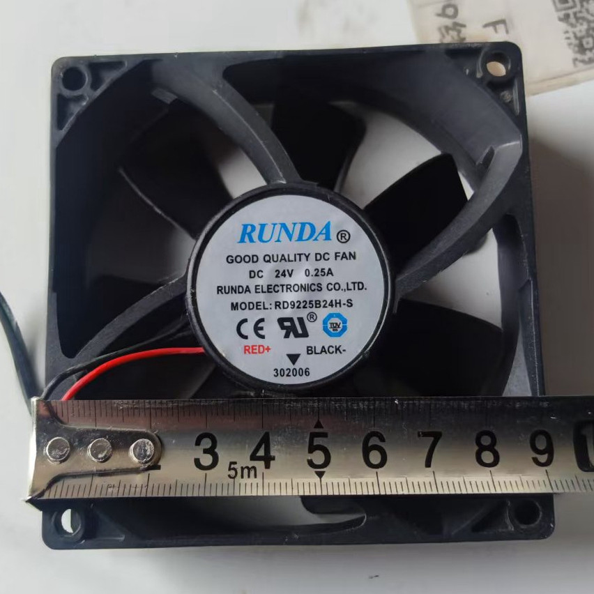 R RUNDA RUNDA RD9225B24H-S 24V 0.25 9025 9 ซม.แปลงความถี่ Ball พัดลมระบายความร้อน