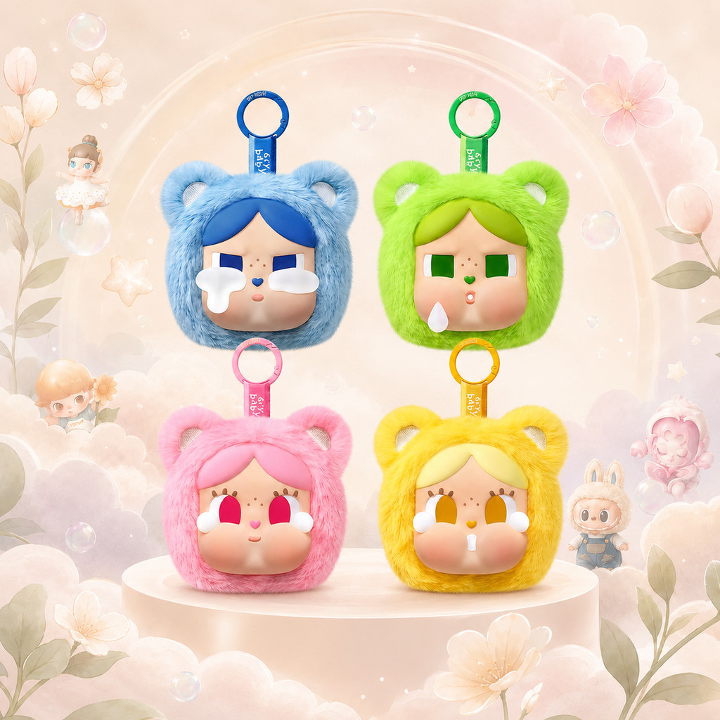 [open bag]  POPMART CRYBABY x Care Bears Series Mini Bag Hanging Jewelry Box Mystery Box