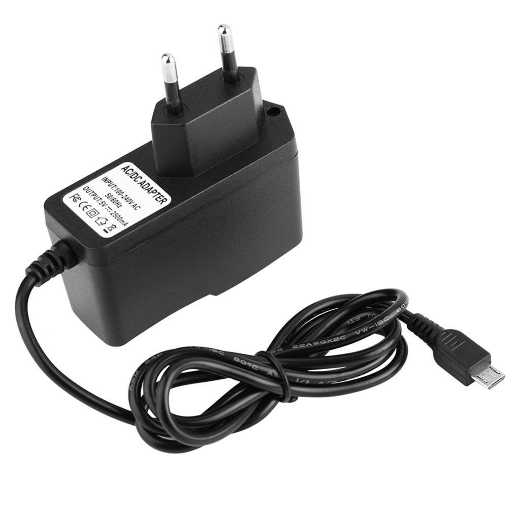 ทักษะ 5V 2.5A 100‐240V Micro USB Charger Power Supply Adapter สําหรับ Raspberry Pi 3 แท็บเล็ต