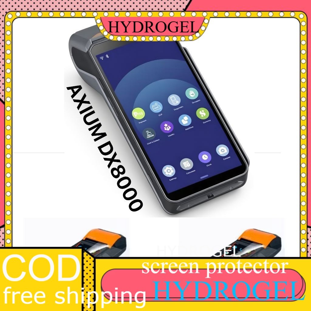MESIN LAYAR Anti-Scratch Hydrogel EDC / POS Axium DX8000 Clear Matte Anti-Blue Light Screen Protecto